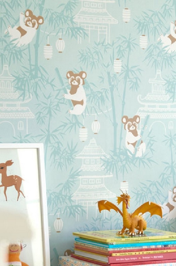 Papel Pintado Bambu Turquoise 120-02 - MAJVILLAN