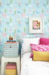 Papel Pintado Cherry Valley Turquoise 102-02 - MAJVILLAN