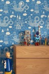 Papel Pintado Dragon Sky Dark Blue 103-01 - MAJVILLAN
