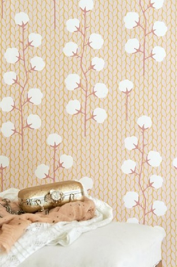 Papel Pintado Sweet Cotton Soft Pink 108-01 - MAJVILLAN