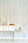 Papel Pintado Sweet Cotton Turquoise 108-02 - MAJVILLAN