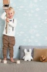Papel Pintado The Big Blue Dusty Turquoise 119-01 - MAJVILLAN