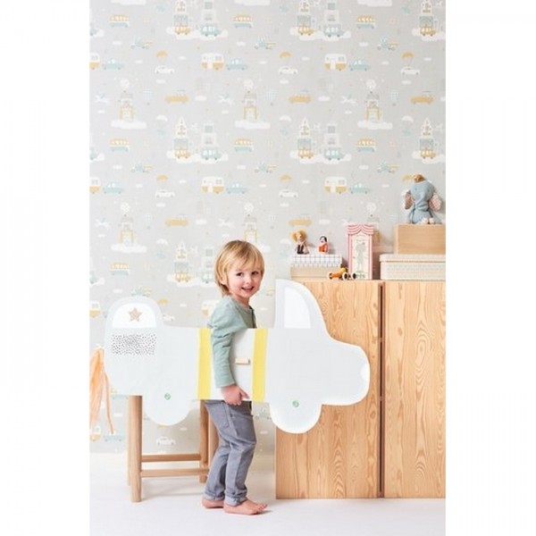Papel Pintado Above The Clouds Soft Grey 131-01 - MAJVILLAN
