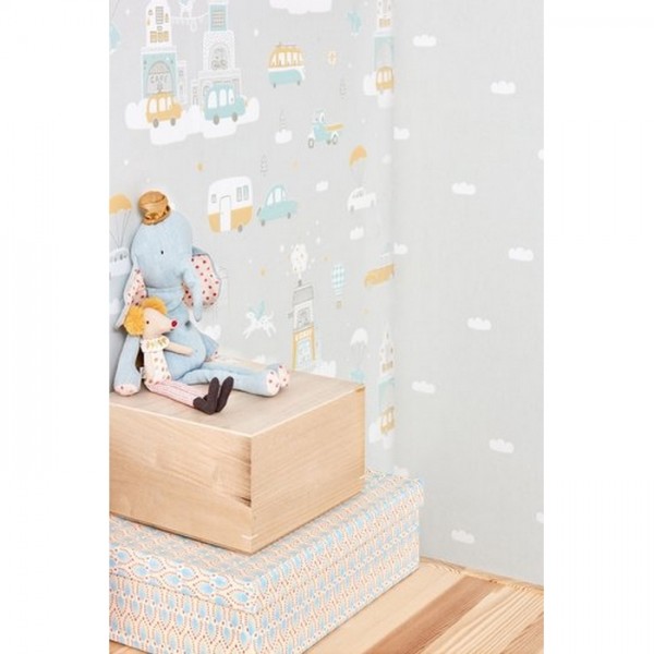 Papel Pintado Above The Clouds Soft Grey 131-01 - MAJVILLAN
