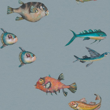Papel Pintado Peces Santamans - Powder 8000045 - COORDONNE