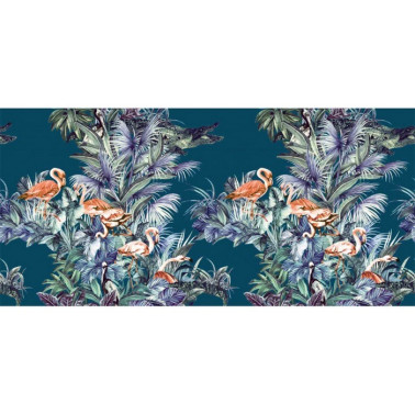 Papel Pintado EVERGLADES DARK BLUE DOM145-1 - LES DOMINOTIERS