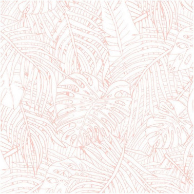 Papel Pintado JUNGLE ISLAND PINK DOM142-3 - LES DOMINOTIERS