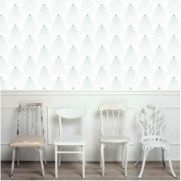 Papel Pintado BETSY GREEN DOM144-3 - LES DOMINOTIERS