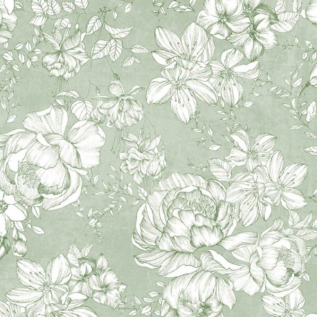 Papel Pintado Shy Flowers B1503 - CODE COMTEMPORARY DESING BY JANNELLI