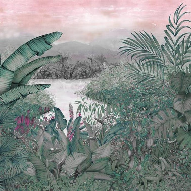 Papel Pintado Mural Neo colonial Pink 8800112 - COORDONNE