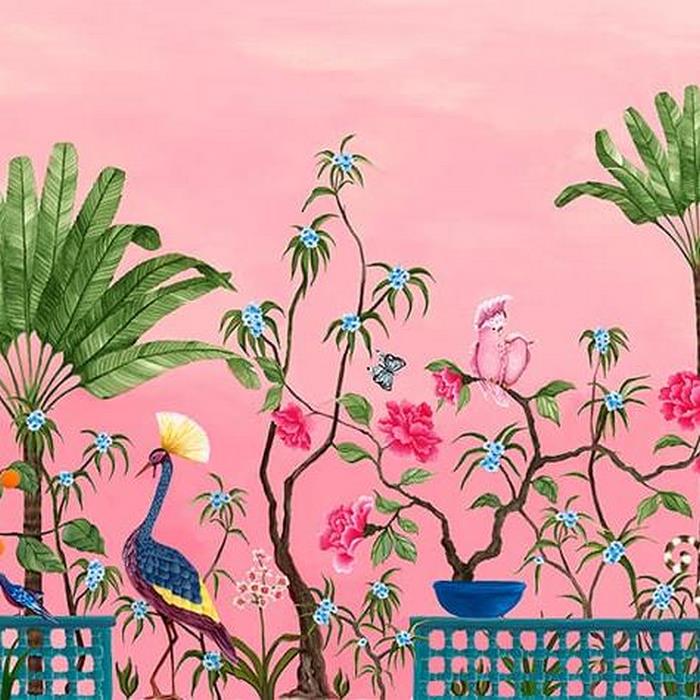 Mural Neo Tea Garden Pink 8800130