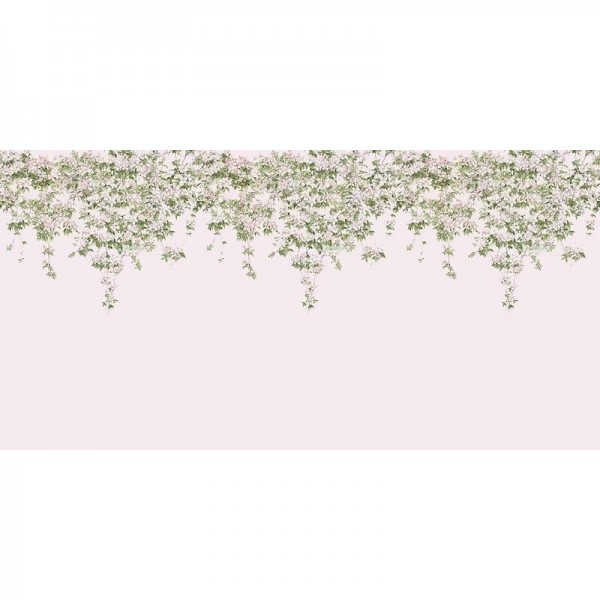 Papel Pintado Classic Clematis Mural Wallpaper Pink - SIAN ZENG