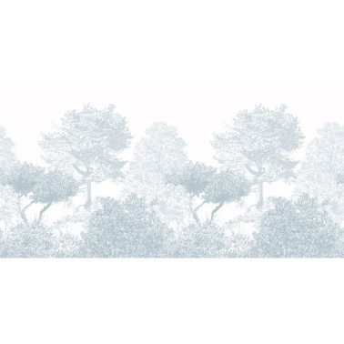 Papel Pintado Classic Hua Trees Mural Wallpaper Blue - SIAN ZENG