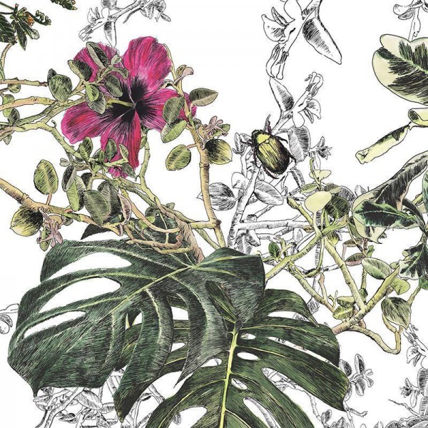Papel Pintado Classic Seasons Wallpaper Summer Tropical Bloom - SIAN ZENG