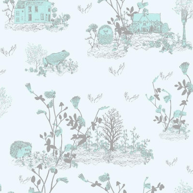Papel Pintado Magnetic Classic Woodlands Blue  - SIAN ZENG