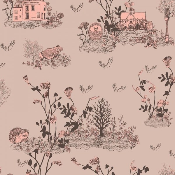Papel Pintado Classic Woodlands Brown-Pink - SIAN ZENG