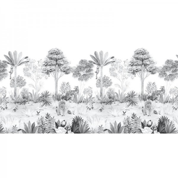 Papel Pintado Magnetic Jungle Grey - SIAN ZENG