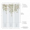Papel Pintado Classic Clematis Mural Wallpaper Dusty Blue - SIAN ZENG