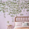 Papel Pintado Classic Clematis Mural Wallpaper Pink - SIAN ZENG