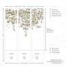 Papel Pintado Classic Clematis Mural Wallpaper White - SIAN ZENG