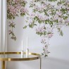 Classic Clematis Mural Wallpaper White