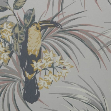 Papel Pintado Le Toucan Soft Grey 1907-135-06 - 1838 WALLCOVERINGS
