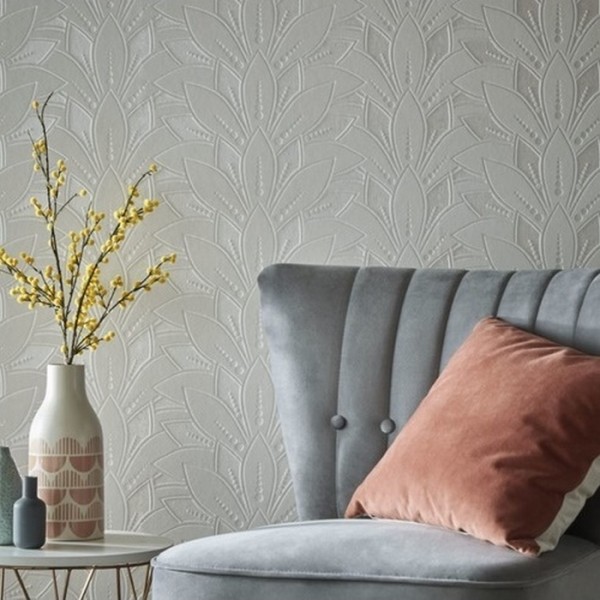 Papel Pintado Astoria Ivory Flock 1907-139-02 - 1838 WALLCOVERINGS