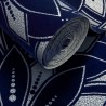 Papel Pintado Astoria Midnight Flock 1907-139-01 - 1838 WALLCOVERINGS