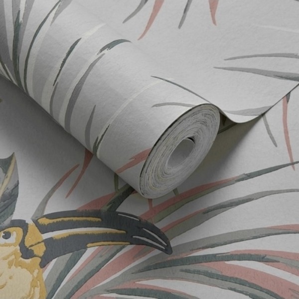 Papel Pintado Le Toucan Soft Grey 1907-135-06 - 1838 WALLCOVERINGS