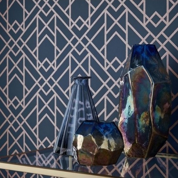 Papel Pintado Metro Midnight 1907-140-01 - 1838 WALLCOVERINGS