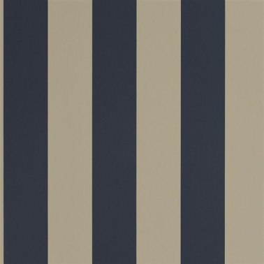 Papel Pintado PRL026-13 SPALDING STRIPE - NAVY SAND - Ralph Lauren Home