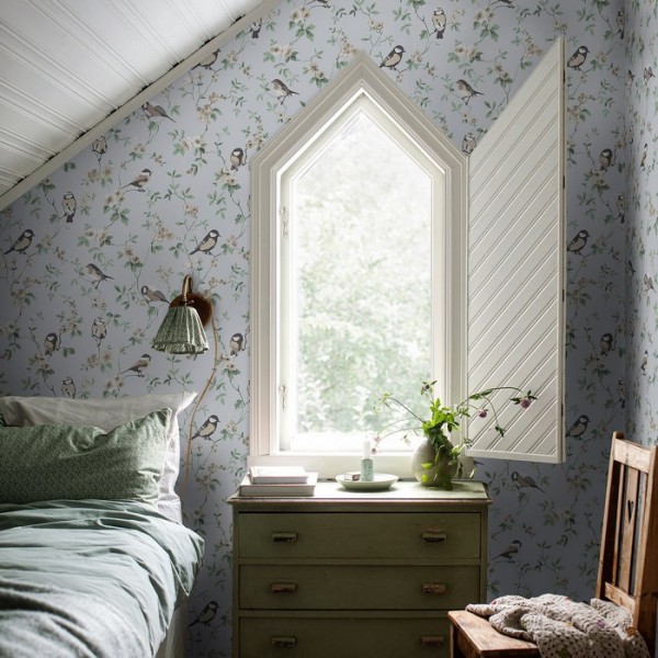 Papel Pintado Falsterbo Birds 7681 - BORAS TAPETER