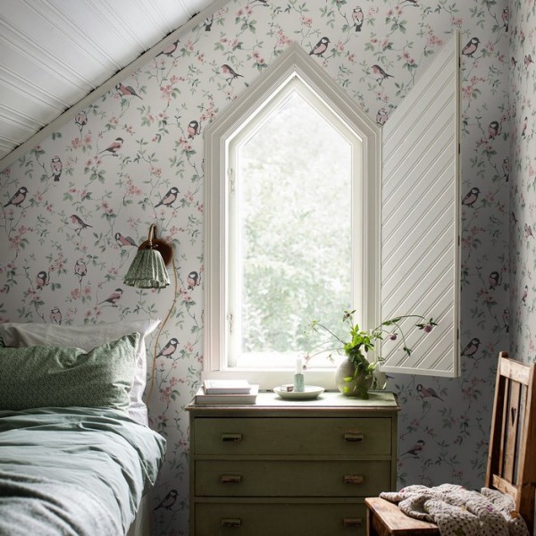 Papel Pintado Falsterbo Birds 7682 - BORAS TAPETER