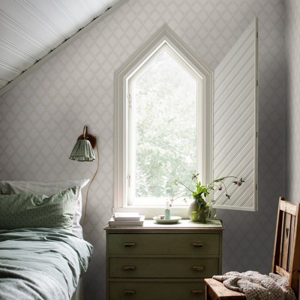 Papel Pintado Trellis Leaves 7673 - BORAS TAPETER