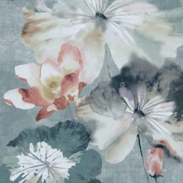 Papel Pintado Water Lilies Mineral 2008-143-02 - 1838 WALLCOVERINGS