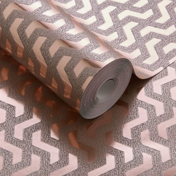 Papel Pintado Rattan Rose Gold 2008-147-04 - 1838 WALLCOVERINGS
