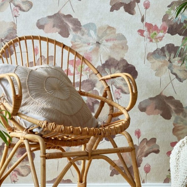 Papel Pintado Water Lilies Caramel 2008-143-04 - 1838 WALLCOVERINGS
