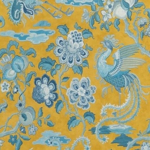 Papel Pintado Chifu Ochre Blue BW450874 - GP & JBAKER Papel Pintado Chifu Ochre Blue BW450874 - GP & JBAKER