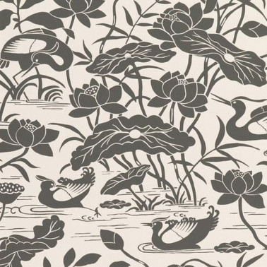 Papel Pintado Heron & Lotus Flower B&N BW450891 - GP & JBAKER