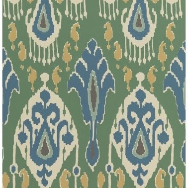 Papel Pintado Ikat Bokhara Emerald BW450903 - GP & JBAKER