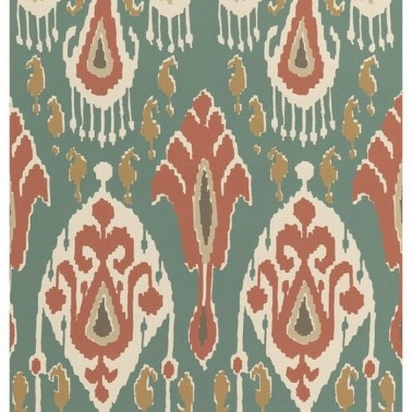 Papel Pintado Ikat Bokhara Teal BW450904 - GP & JBAKER