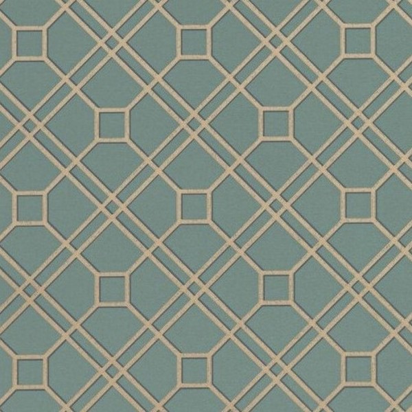 Papel Pintado Langdale Trellis Teal Bronze BW4507112 - GP & JBAKER Papel Pintado Langdale Trellis Teal Bronze BW4507112 - GP & JBAKER