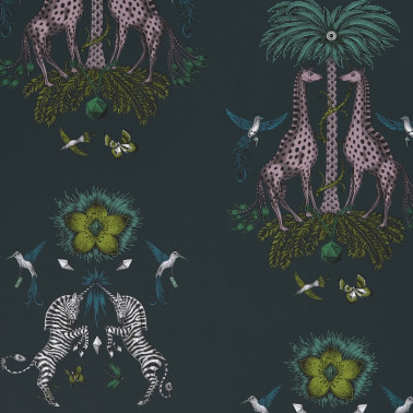Papel Pintado Creature Teal W0114-03 - CLARKE & CLARKE