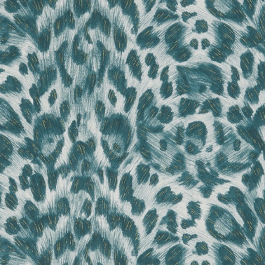 Papel Pintado Felis Teal-Lime W0115-10 - CLARKE & CLARKE
