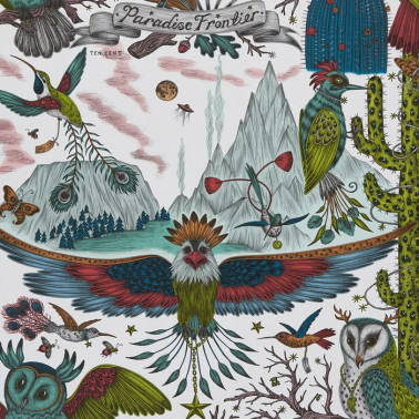 Papel Pintado Frontier Green W0116-03 - CLARKE & CLARKE
