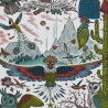Papel Pintado Frontier Green W0116-03 - CLARKE & CLARKE