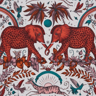 Papel Pintado Zambezi Flame W0121-01 - CLARKE & CLARKE