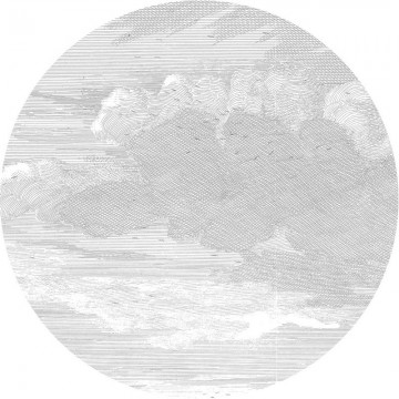 CK-057 Wallpaper Circle Engraved Clouds