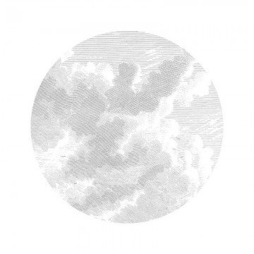 SC-058 Wallpaper Circle Engraved Clouds