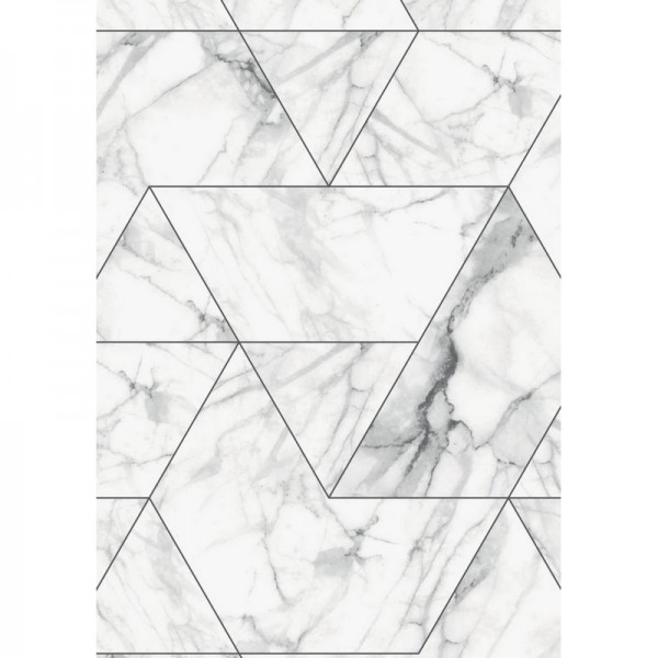 WP-578 Wallpaper Marble Mosaic, White